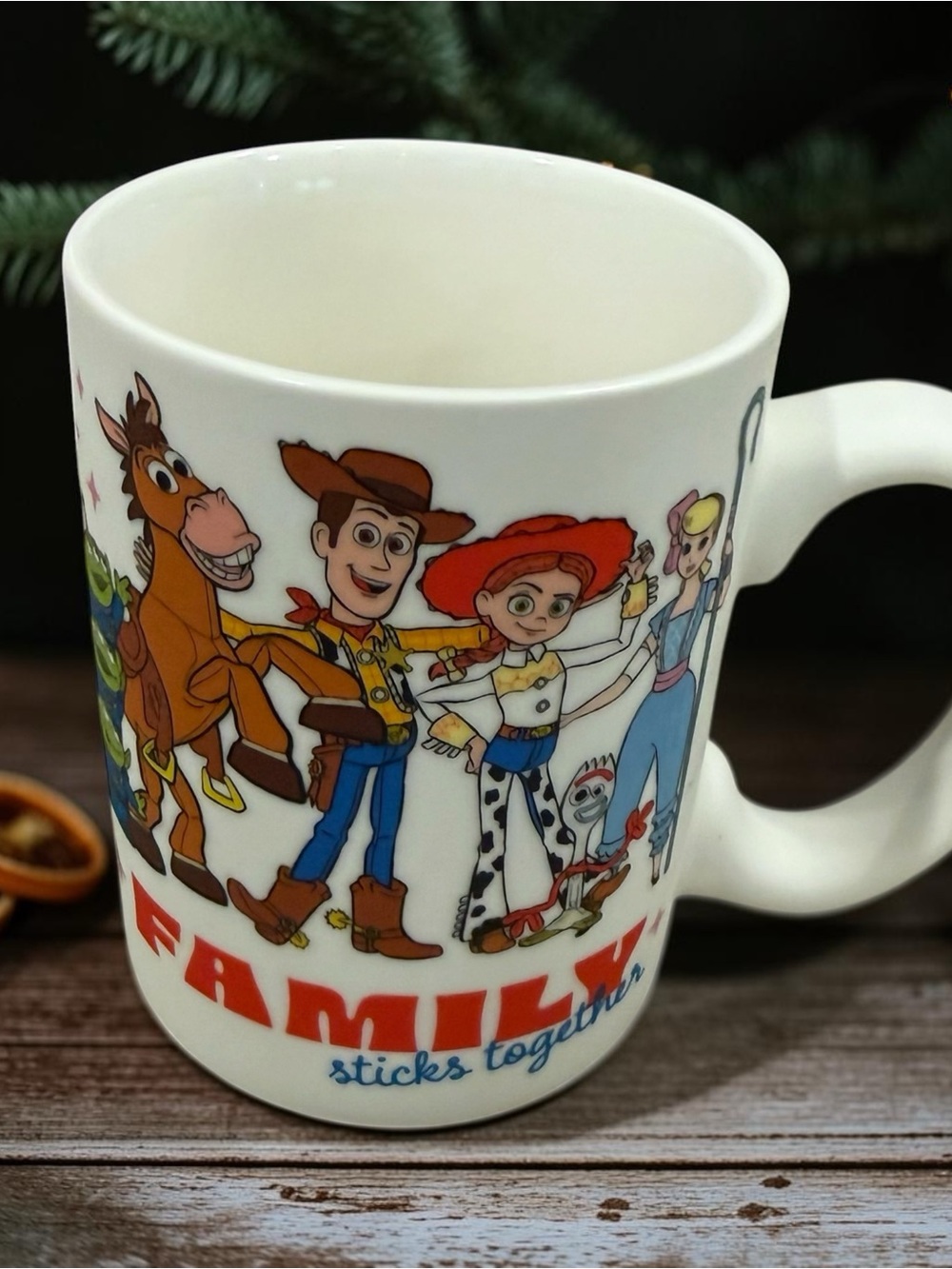 Disney White Toy Story Family Characters Ceramic Mug